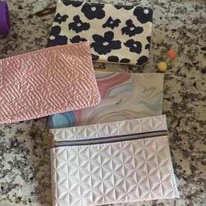 Set of Four Stylish Pouches- Ipsy bags